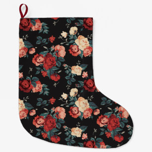 Floral Large Christmas Stocking
