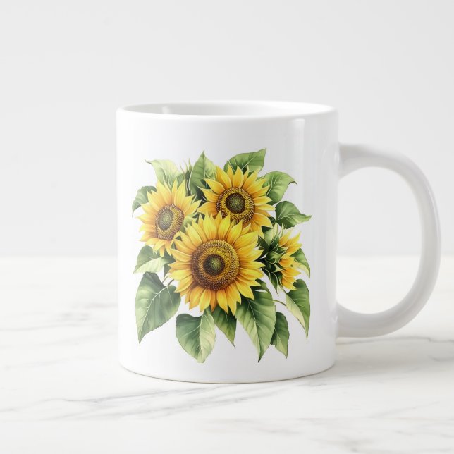 Floral  large coffee mug (Right)
