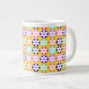 floral large coffee mug