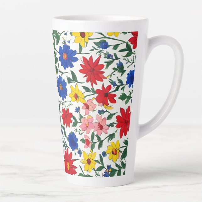 Floral Large Latte Mug (Right)