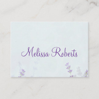 Floral Lavender Wedding Place Cards