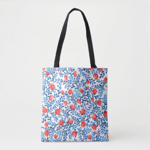 Floral Leaves: Seamless Nature Pattern Tote Bag