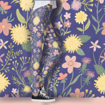 floral leggings flowers pink lovely summer blooms