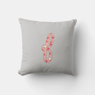Floral Letter f Cushion