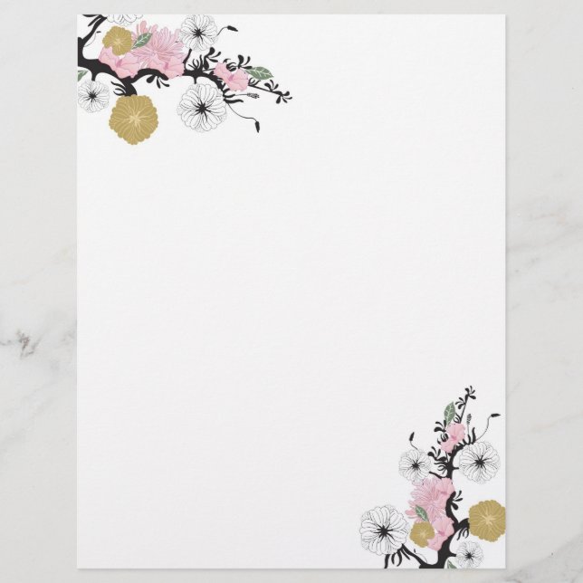 Floral Letterhead (Front)