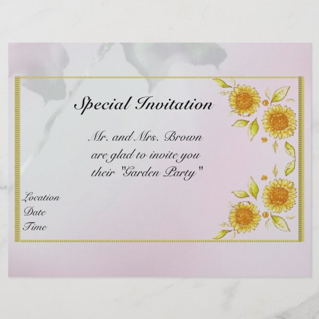 Floral Letterhead (Front)