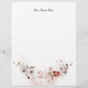 Floral  Letterhead