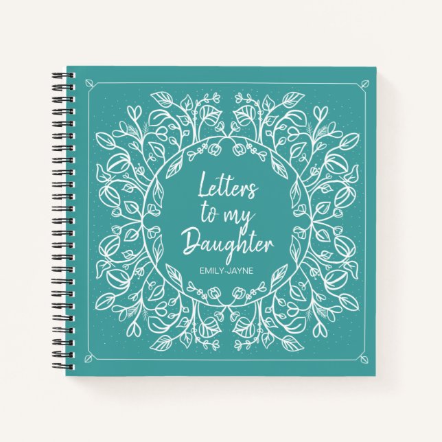Floral Letters to My Daughter Keepsake Journal (Front)