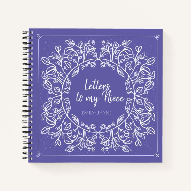 Floral Letters to My Niece Keepsake Journal (Front)