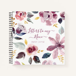 Floral Letters to My Niece Keepsake Journal