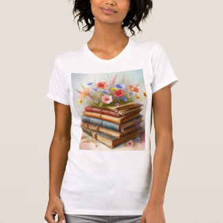 Floral Library Dreams – Wildflowers Growing  T-Shirt