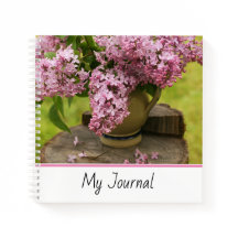 Floral Lilac Photography Spiral Notebook