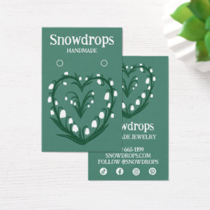 Floral Lily Earring Necklace Jewellery Display Car