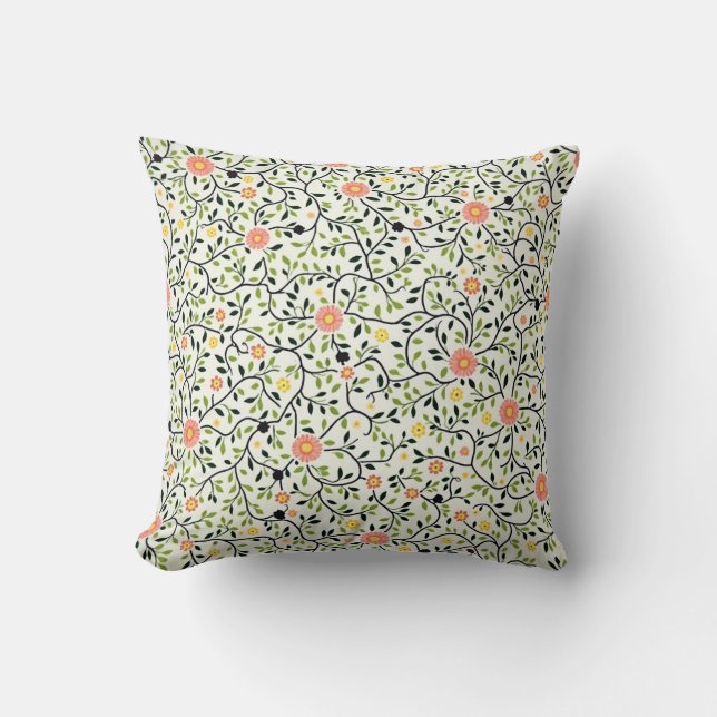 Floral Lines Cushion (Front)