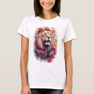 Floral Lion T-Shirt