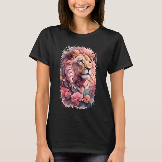 Floral Lion T-Shirt (Front)