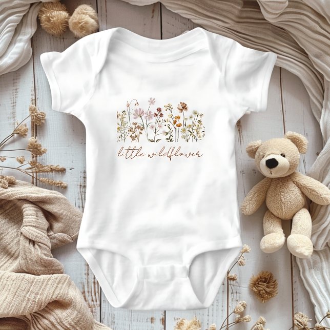 Floral Little Wildflower Baby Baby Bodysuit (Creator Uploaded)