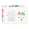 Floral Llama Baby Shower Invitation