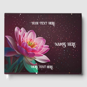 "Floral Lotus Wedding Suite   Starry Night Romance Guest Book