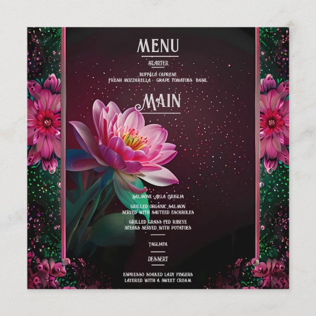Floral Lotus Wedding Suite | Starry Night Romance Program (Front)