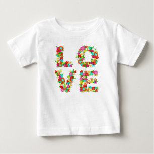 floral love baby T-Shirt