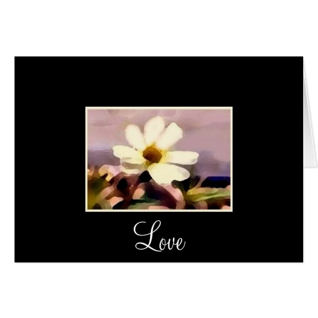 floral love card (Front Horizontal)