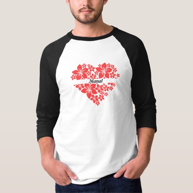 Floral Love Heart T-Shirt (Front)