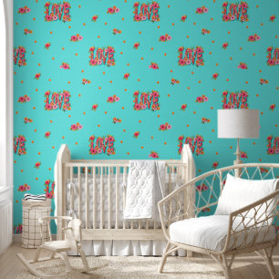 Floral Love Lettering - Seamless Pattern 5 Wallpaper