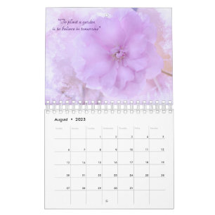 Floral Love Quotes 2023 Calendar