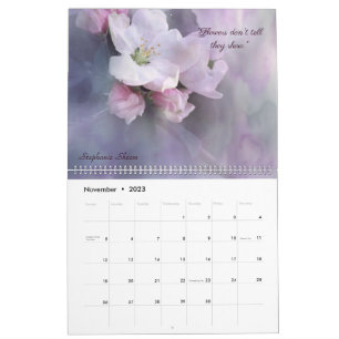 Floral Love Quotes 2023 Calendar