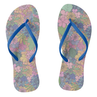 Floral Love Slippers Thongs