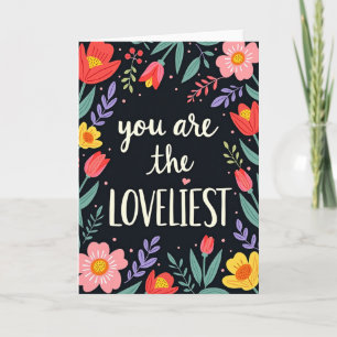 Floral Loveliest Message Card
