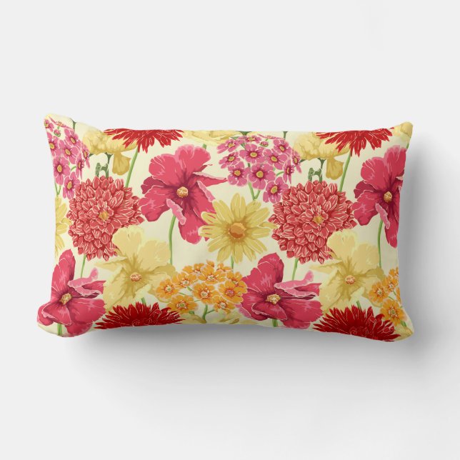Floral Lumbar Cushion (Front)