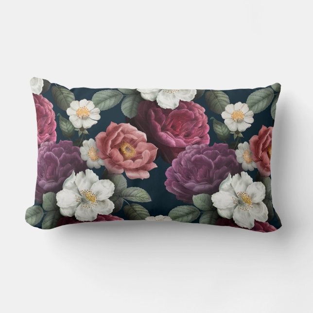Floral Lumbar Pillow (Front)