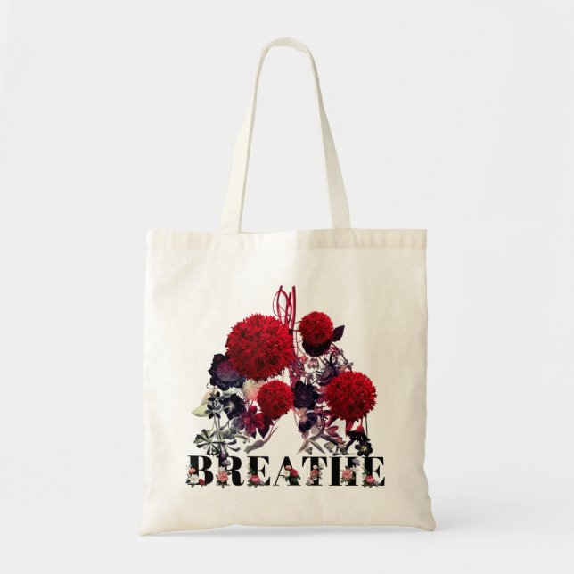Floral Lungs Tote Bag (Front)