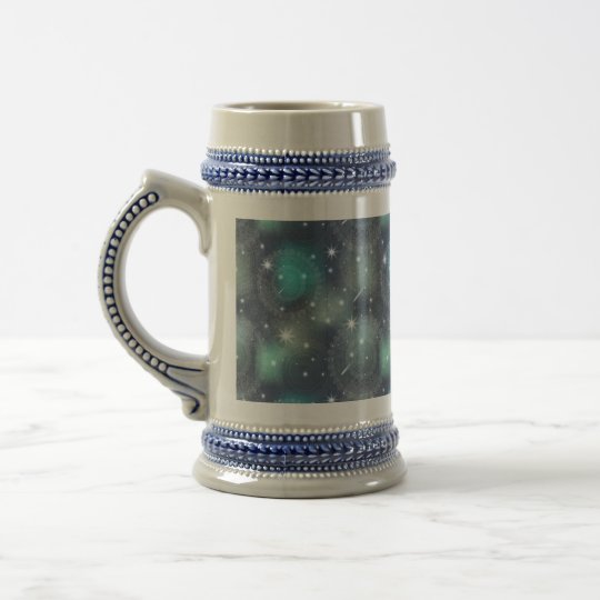 Floral luxury mandala pattern beer stein