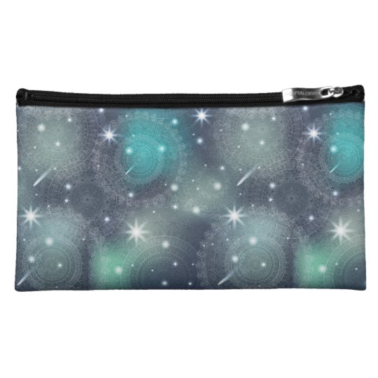 Floral luxury mandala pattern cosmetic bag