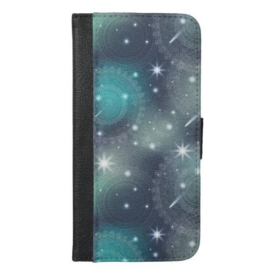 Floral luxury mandala pattern iPhone 6/6s plus wallet case
