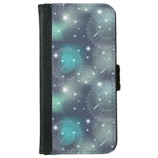 Floral luxury mandala pattern iPhone 6 wallet case