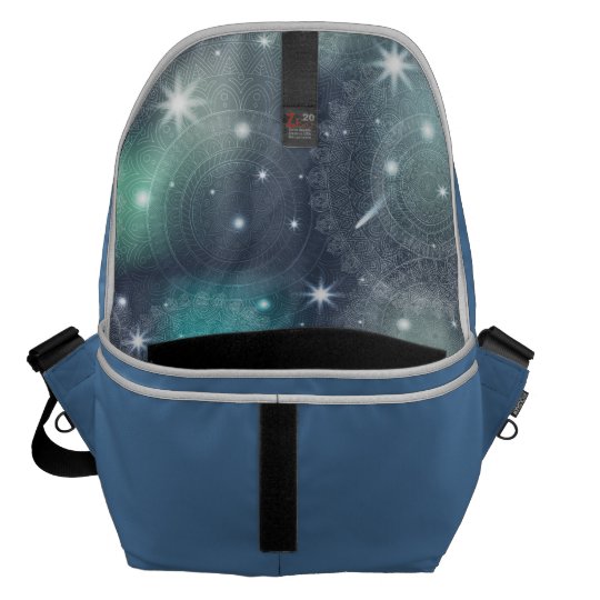 Floral luxury mandala pattern messenger bag