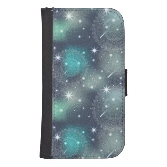 Floral luxury mandala pattern samsung s4 wallet case