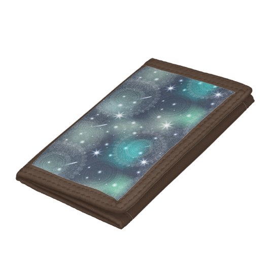 Floral luxury mandala pattern tri-fold wallet