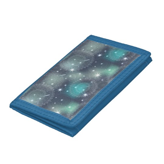 Floral luxury mandala pattern tri-fold wallets