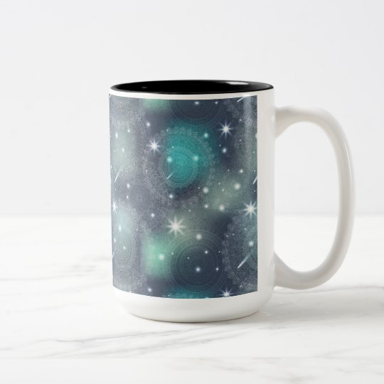 Floral luxury mandala pattern Two-Tone coffee mug