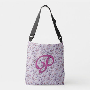 Floral Luxury Monogram P Crossbody Bag