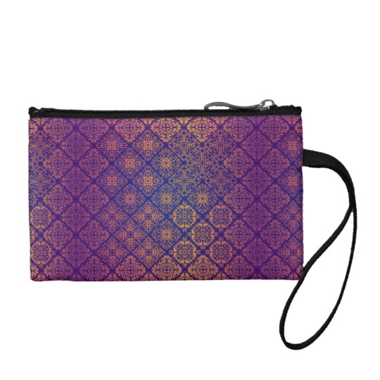 Floral luxury royal antique pattern coin purse