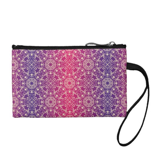 Floral luxury royal antique pattern coin purse