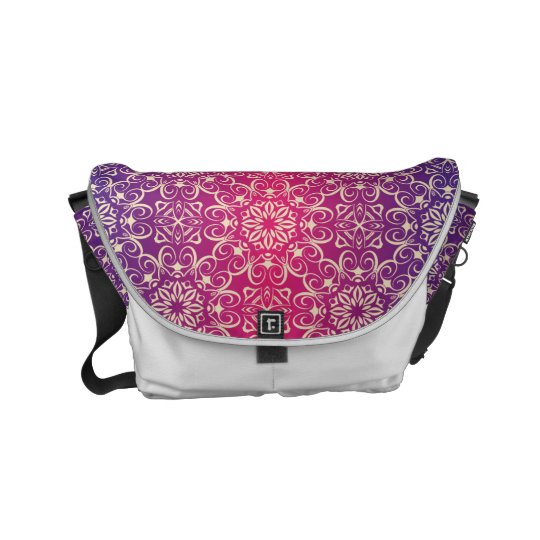 Floral luxury royal antique pattern courier bag
