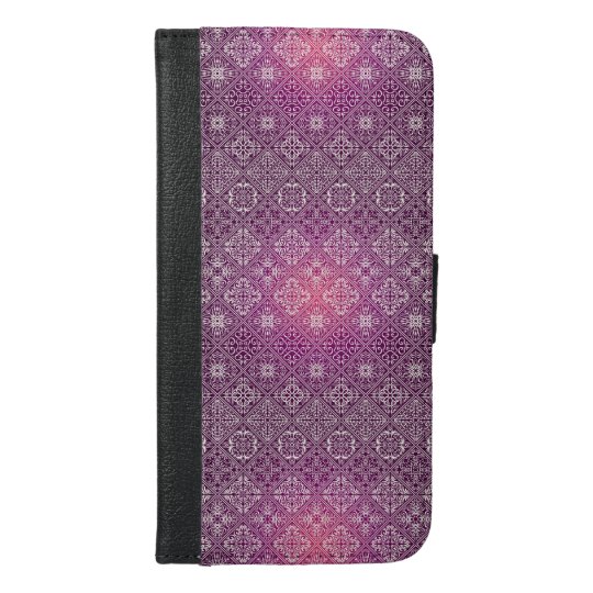 Floral luxury royal antique pattern iPhone 6/6s plus wallet case