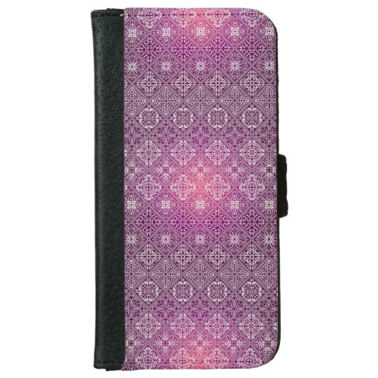 Floral luxury royal antique pattern iPhone 6 wallet case